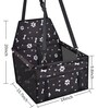 Doggo Black & White Fabric Car Booster Seat for Pet