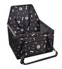 Doggo Black & White Fabric Car Booster Seat for Pet
