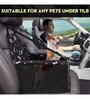 Doggo Black & White Fabric Car Booster Seat for Pet