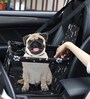 Doggo Black & White Fabric Car Booster Seat for Pet