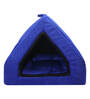 Hut- Small Blue & Black Fabric Pet Hut