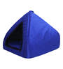 Hut- Small Blue & Black Fabric Pet Hut
