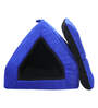 Hut- Small Blue & Black Fabric Pet Hut