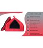 Hut- Small Red & Black Fabric Pet Hut