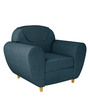Petal 1 Seater Sofa in Ink Blue Colour