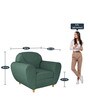 Petal 1 Seater Sofa in Sea Green Colour