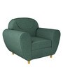 Petal 1 Seater Sofa in Sea Green Colour