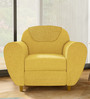 Petal 1 Seater Sofa in Sunshine Yellow Colour