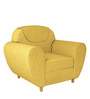 Petal 1 Seater Sofa in Sunshine Yellow Colour
