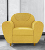Petal 1 Seater Sofa in Sunshine Yellow Colour