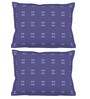 Blue Geometric Cotton 18 x 27 Inches Pillow Covers (Set of 2)
