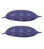 Blue Geometric Cotton 18 x 27 Inches Pillow Covers (Set of 2)