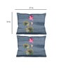 Blue Floral 300TC Cotton 18 x 27 Inch Pillow Covers (Set of 2)