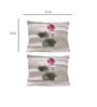 Beige Floral and Striped 300TC Cotton 18 x 27 Inches Pillow Covers (Set of 2)