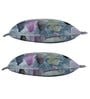 Blue Abstract 300TC Cotton 18 x 27 Inches Pillow Covers (Set of 2)