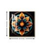 Petal Panorama Glass Finish Square Wall Art