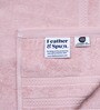 Petal Pink Bamboo and Cotton Solid 600 GSM Face Towels (2 Pc)
