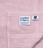 Petal Pink Bamboo and Cotton Solid 600 GSM Face Towels Pack of 2