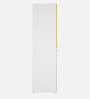 Petals 2 Door Wardrobe in Frosty White Finish And Yellow Blue Finish