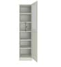 Petite Kids 1 Door Wardrobe in English Pink Finish