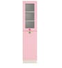 Petite Kids 1 Door Wardrobe in English Pink Finish