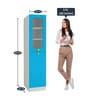 Petite Kid's Bookshelf Cum Storage Cabinet In Azure Blue Finish