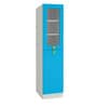 Petite Kid's Bookshelf Cum Storage Cabinet In Azure Blue Finish