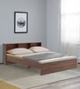 Petra King Size Bed In Columbian Walnut Colour