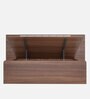 Petra Queen Size Bed in Teak Finish with Hydraulic Storage