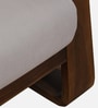 Petra Sheesham Wood 1 Seater Sofa In Beige Colour