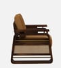 Petra Sheesham Wood 1 Seater Sofa In Light Brown Colour