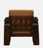 Petra Sheesham Wood 1 Seater Sofa In Light Brown Colour
