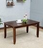 Petra Sheesham Wood 6 Seater Dining Table In Walnut Finish Petra Sheesham Wood 6 Seater Dining Table In Walnut Finish