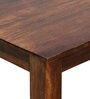 Petra Sheesham Wood 6 Seater Dining Table In Walnut Finish Petra Sheesham Wood 6 Seater Dining Table In Walnut Finish
