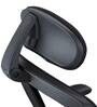 Petrillo Fabric Ergonomic Chair In Black Colour