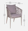 Petunia Metal Outdoor Chair in Grey Finish