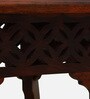 Petunia Sheesham Wood End Table In Honey Oak Finish