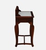 Petunia Sheesham Wood Writing Table In Honey Oak Finish With Porcelain Top