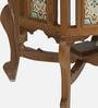 Petunia Teak Wood Coffee Table In Rustic Teak Finish With Marble Top