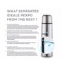 1 Ltr Stainless Steel Vacuum Insulated Bottle In Grey
