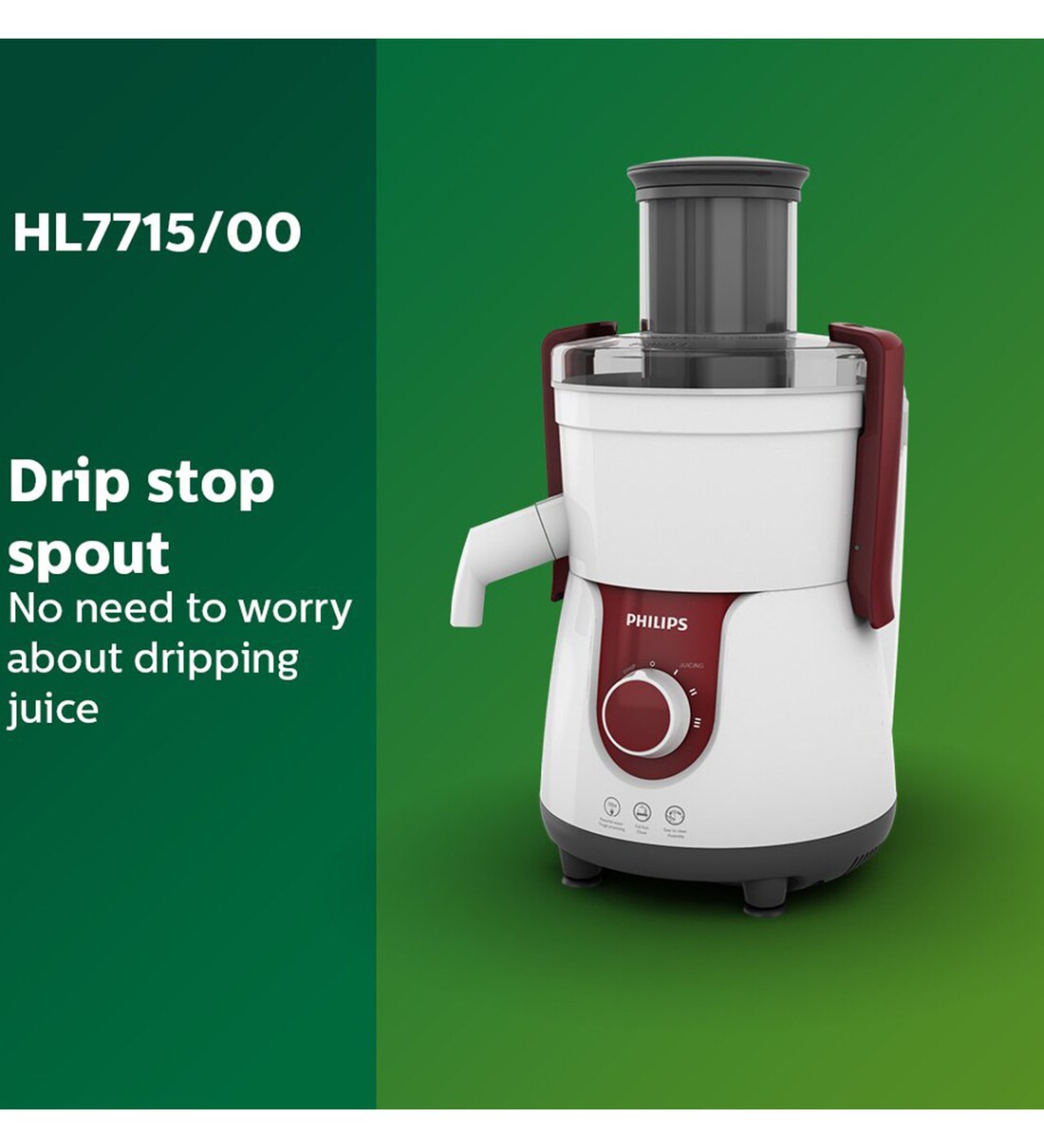 Buy Philips HL7715/00 700W Juicer Mixer Grinder with 3 Jars (White