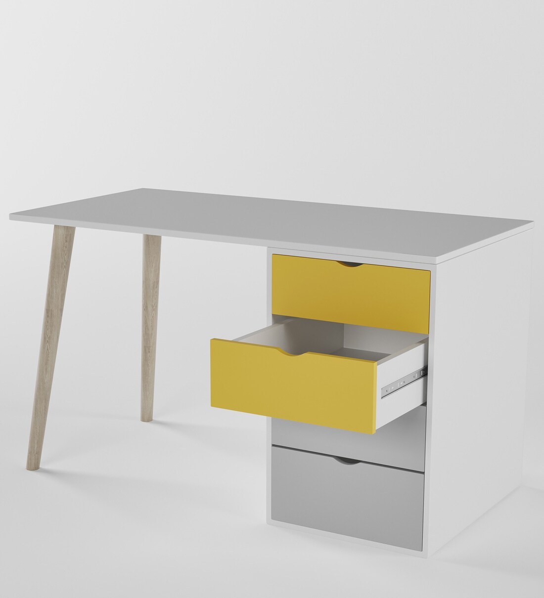 Buy Philosopher Kids Study Table in Grey Colour by Boingg! A Happy Start Online Kids Study