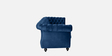 Phenomenal Velvet 3 Seater Sofa in Navy Blue Colour