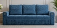 Phoenix Sal Wood  3 Seater Sofa Cum Bed In Blue Colour