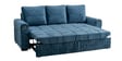 Phoenix Sal Wood  3 Seater Sofa Cum Bed In Blue Colour