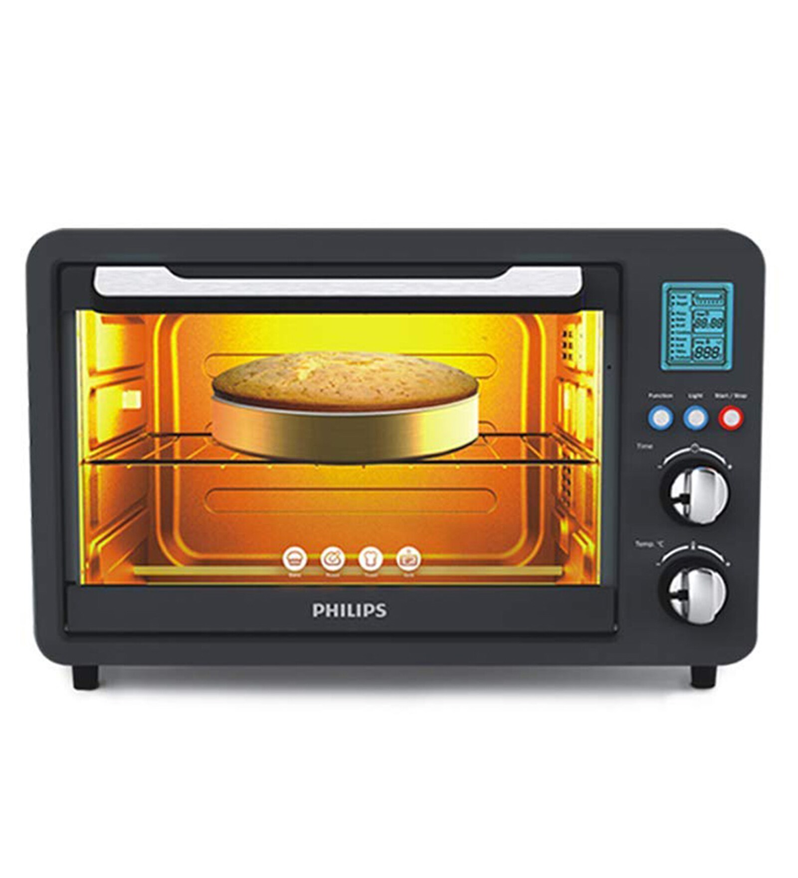 Philips HD6976/00 36 Litre Digital Oven Toaster Grill with LED Display in Grey Colour