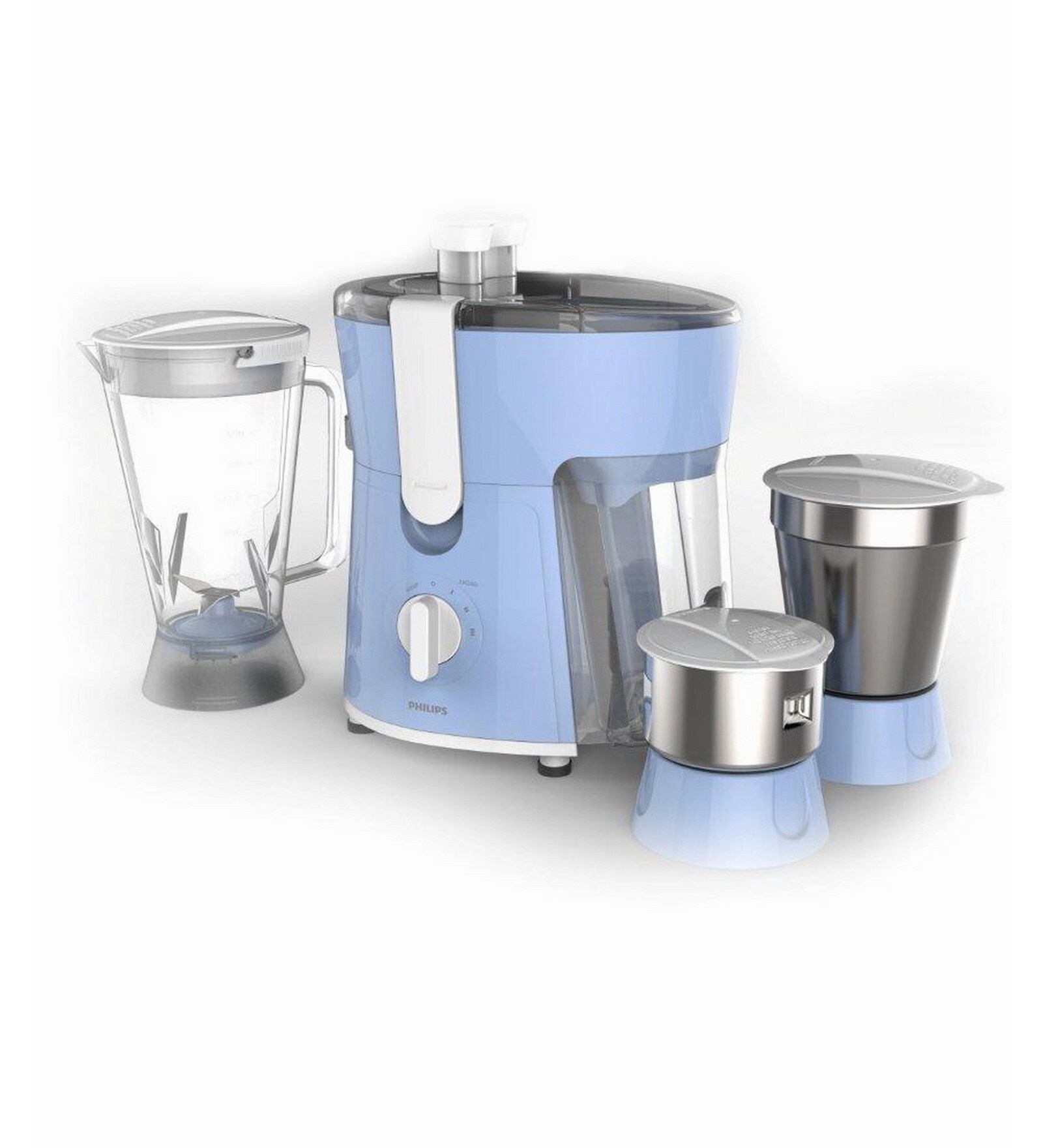 Philips 3 Jars 600W Blue Juicer Mixer Grinder (Model No: HL7576-00)