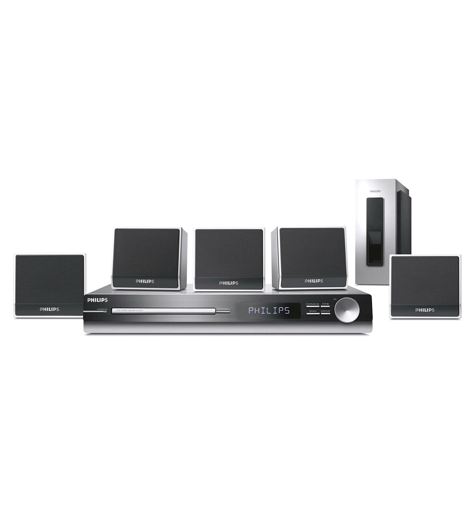 Buy Philips Gray 200W 5.1Ch DVD Home Theatre System (Model No HTS3010