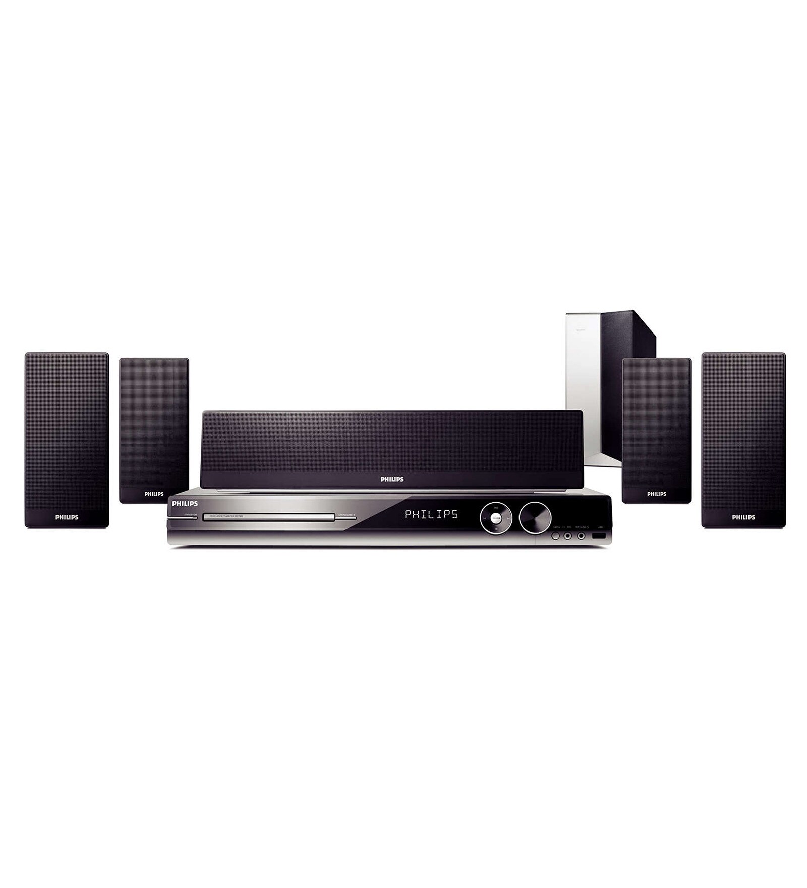 Buy Philips Gray 1000W 5.1Ch DVD Home Theatre System (Model No HTS3545