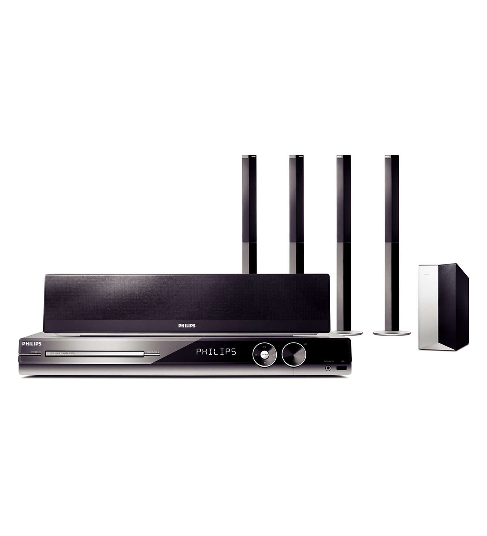 Buy Philips Gray 1000W 5.1Ch DVD Home Theatre System (Model No HTS3548